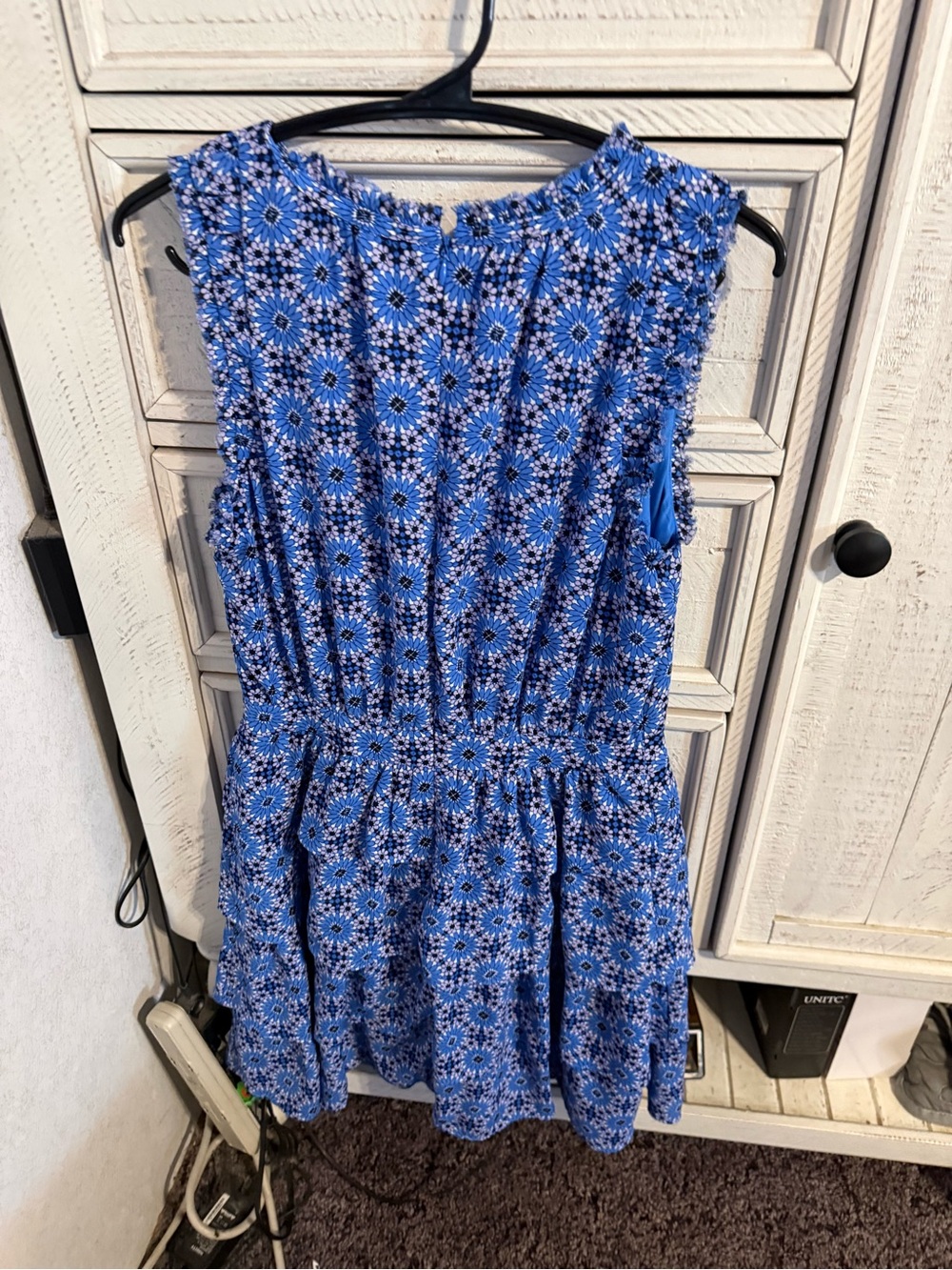Banana Republic Blue Floral Midi Dress